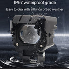 Motorcycle Strong Light With Lens Spotlight Electrical Bike Conversion Spotlight Paving Light