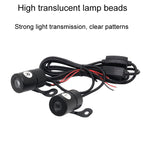 1pair Motorcycle Angel Wings Welcome Light LED Chassis Modified Wings Projector Light