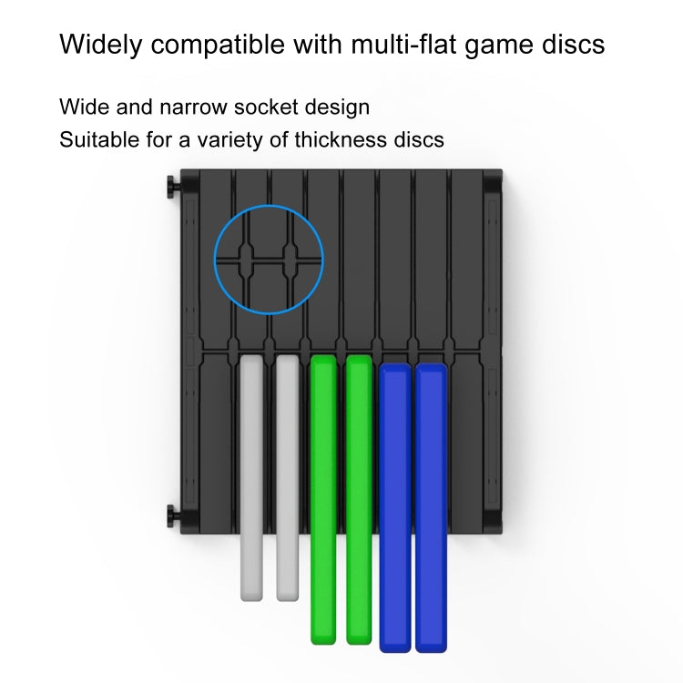 Game Card CD Disk Storage Bracket Wall Mounted Storage CD Case, 32 sheets
