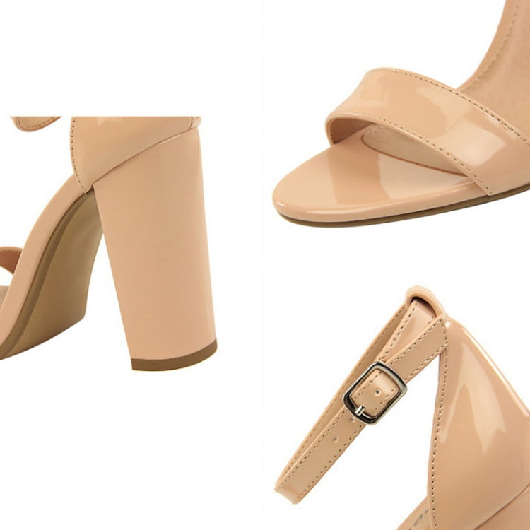 BIGTREE Women Shoes Summer High Heels Simple Chunky Sexy Nightclub Ankle Strap Sandals, 36, 37, 38, 39, 40, 41, 42, 43