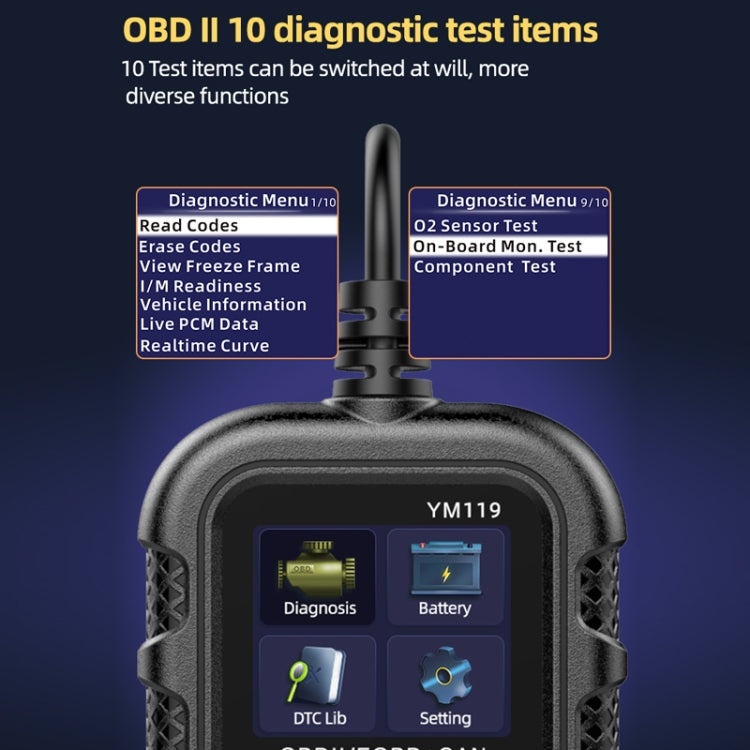 Car Engine Fault Error Code Detection Battery Detector, YM119