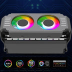 Desktop ARGB Memory Cooler PWM Temperature Control Dual Fan, For DDR / DDR2 / DDR3 / DDR4 / DDR5