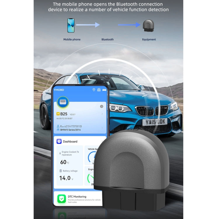 Car Fault Detector OBD Bluetooth Multi-Function Detection, B25