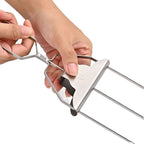 Stainless Steel BBQ Skewers Semi-Automatic Barbecue Fork, 3 Way Skewer, 6pcs /Pack 1 Way Skewer, 5 In 1, 6 In 1