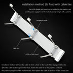 AOSOR AL300 Computer Glow Line ARGB Neon Cable Motherboard Chassis Light Strip Light Board Decoration, AL300