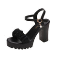 HALINFER Summer High Heel Sandals Thick Bottom Waterproof Platform Women Shoes, 35, 36, 37, 38, 39, 40