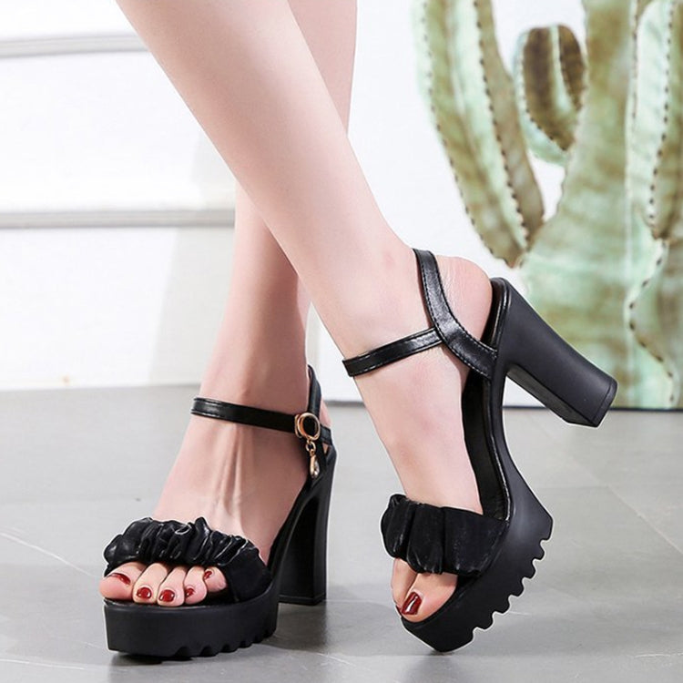HALINFER Summer High Heel Sandals Thick Bottom Waterproof Platform Women Shoes, 35, 36, 37, 38, 39, 40