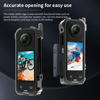 For Insta360 X4 CYNOVA Metal Rabbit Cage + Lens Cover Set Protective Accessories