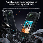 For Insta360 X4 CYNOVA Metal Rabbit Cage + Lens Cover Set Protective Accessories
