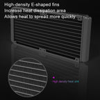 COOLMOON CM-YM-240T Digital ARGB Lens Edition Integrated Water Cooling CPU Cooler Temperature Display CPU Fan, CM-YM-240T