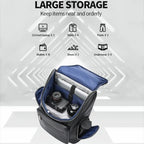 Bopai 61-122431 Large-capacity First-layer Cowhide Business Waterproof Laptop Backpack, 61-122431