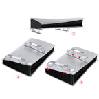 For Sony PS5 Slim DOBE TP5-3582 Game Console Horizontal Storage Holder, Black, Transparent