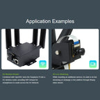 Waveshare SIM8262E-M2 5G HAT For Raspberry Pi, Quad Antennas 5G NSA, 5G/4G/3G Compatible