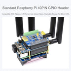 Waveshare SIM8262E-M2 5G HAT For Raspberry Pi, Quad Antennas 5G NSA, 5G/4G/3G Compatible
