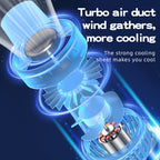 Outdoor Handheld Ice Air Conditioning Fan Astronaut Night Light Semiconductor Cooling Fan