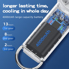 Outdoor Handheld Ice Air Conditioning Fan Astronaut Night Light Semiconductor Cooling Fan