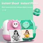 A19B 2.0-Inch 720P HD Reversible Camera Cartoon Children Mini Digital Printing Camera