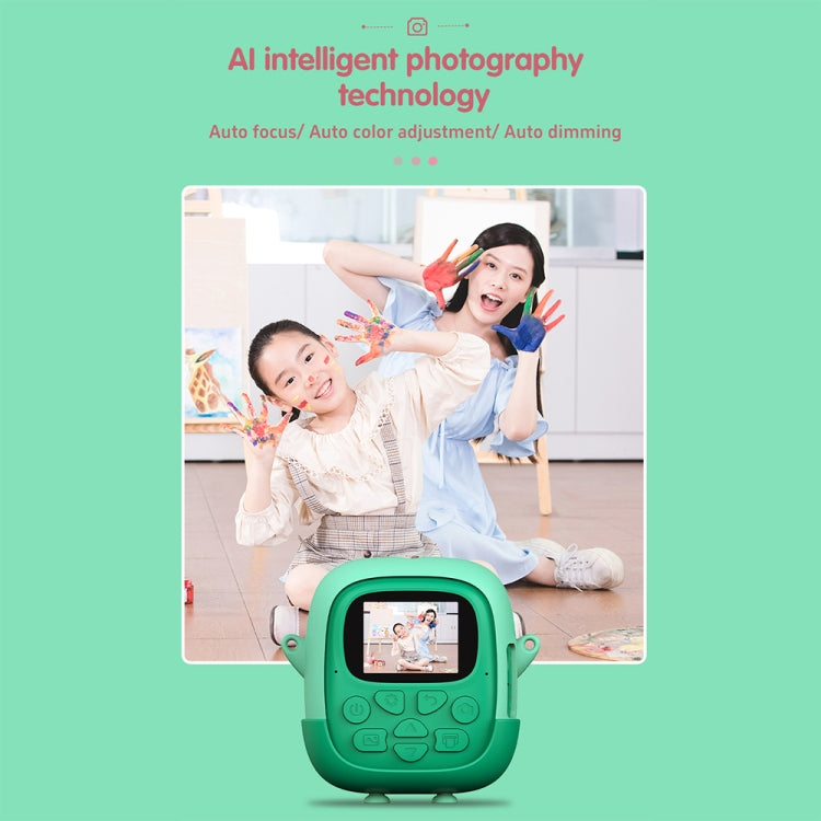 A19B 2.0-Inch 720P HD Reversible Camera Cartoon Children Mini Digital Printing Camera
