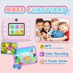 M8 2.4-Inch 1080P HD 2400W Pixel Dual-Camera Children Thermal Printing Camera, Pink, Blue, Purple, Pink+32GB, Blue+32GB, Purple+32GB