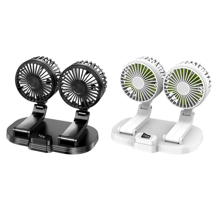 5V USB Port Car Dual-head Fan Circulation Fan