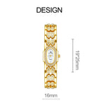 BS Bee Sister Stainless Steel Ladies Bracelet Watch Diamond Wristwatch