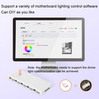 COOLMOON AM10 ARGB+PWM Dual 10 Ports Temperature Control Splitter Case Fan 5V 3Pin HUB