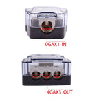 Car Audio Amplifier Modification Fuse Ground Box Hub, 1 To 2, 1 To 3, 1 To 4