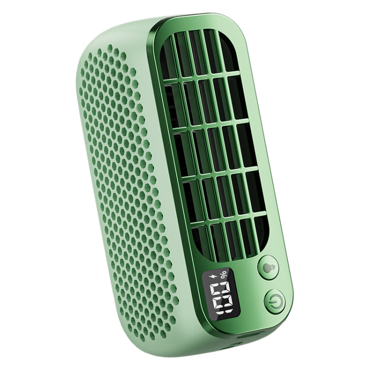 USB Charging Digital Display Portable Bladeless Outdoor Mini Night Light Fan