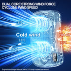 USB Charging Digital Display Portable Bladeless Outdoor Mini Night Light Fan