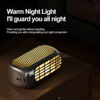 USB Charging Digital Display Portable Bladeless Outdoor Mini Night Light Fan