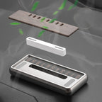 Car Metal Wood Aromatherapy Magnetic Luminous Car Moving Number Plate