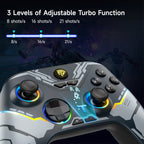 EasySMX X15 Hall Joystick Trigger RGB Wireless Gamepad, Starry Sky, Mech