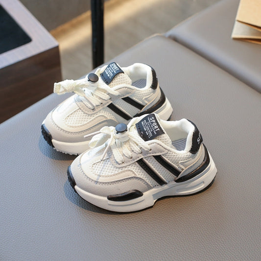 Children Sports Shoes Boys And Girls Baby Breathable Soft Bottom Toddler Shoes, 26, 30