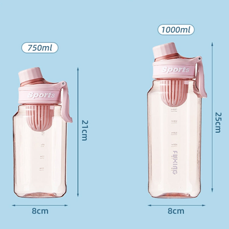 Large Capacity Outdoor Portable Sports Fitness Water Cup With Tea Strainer, 750ml, 1000ml
