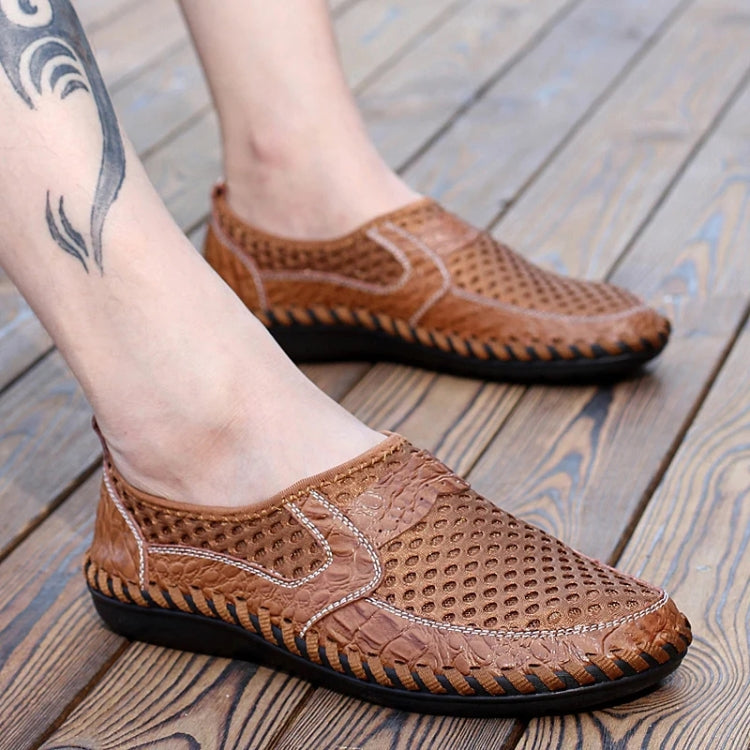 Men Summer Breathable Mesh Shoes Outdoor Non-slip Casual Shoes, 38, 39, 40, 41, 42, 43, 44, 45, 46