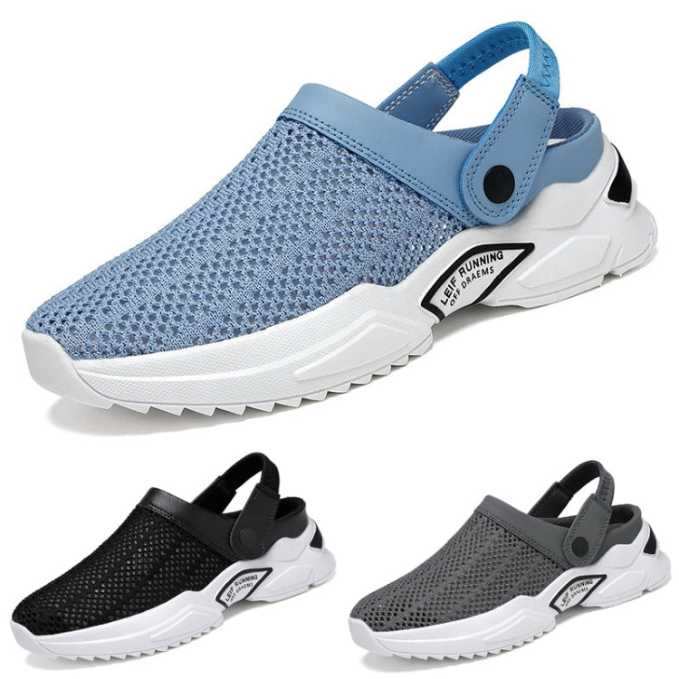 Summer Men Half Slippers Students Wrap Toe Hole Sandals Beach Shoes, 39, 40, 41, 42, 43, 44, 45, 46, 47