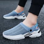 Summer Men Half Slippers Students Wrap Toe Hole Sandals Beach Shoes, 39, 40, 41, 42, 43, 44, 45, 46, 47