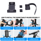 Bicycle Motorcycle Fitness Equipment Baby Carriage Mobile Phone Tablet Universal Holder