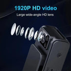1080P Video Recorder 130 Degree Wide Angle Lens Camera With Back Clip Infrared Night Vision, L8, L8 WIFI Version, L8 With 32G Memory Card, L8 With  64G Memory Card, L8 Wifi Version With 32G Memory Card, L8 Wifi Version With 64G Memory Card