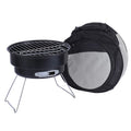 Portable Small Outdoor Folding Round BBQ Grill Wild Camping Cooking Tools, With Storage Bag, No Storage Bag