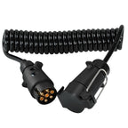7 Core To 7 Pin Car Trailer Connector With 2m PU Spring Wire, 1122