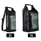 2 In 1 Outdoor Cycling Crossbody Phone Bag PVC Swimming IPX6 Waterproof Bag, 2L, 5L