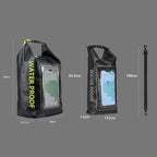 2 In 1 Outdoor Cycling Crossbody Phone Bag PVC Swimming IPX6 Waterproof Bag, 2L, 5L