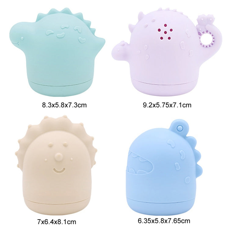 Baby Bathroom Bath Toy Children Water Play Sprinkler Water Floating Toy, Bubble Dragon, Triceratops, Big Eye Dragon, Stegosaurus