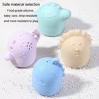 Baby Bathroom Bath Toy Children Water Play Sprinkler Water Floating Toy, Bubble Dragon, Triceratops, Big Eye Dragon, Stegosaurus