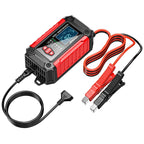 FOXSUR Cars Motorcycles 12V Lithium Cattery Charger With Battery Detection, US Plug, EU Plug, UK Plug, AU Plug, JP Plug