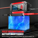 FOXSUR Cars Motorcycles 12V Lithium Cattery Charger With Battery Detection, US Plug, EU Plug, UK Plug, AU Plug, JP Plug