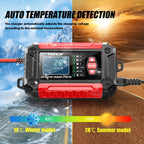 FOXSUR Cars Motorcycles 12V Lithium Cattery Charger With Battery Detection, US Plug, EU Plug, UK Plug, AU Plug, JP Plug