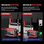 FOXSUR Cars Motorcycles 12V Lithium Cattery Charger With Battery Detection, US Plug, EU Plug, UK Plug, AU Plug, JP Plug