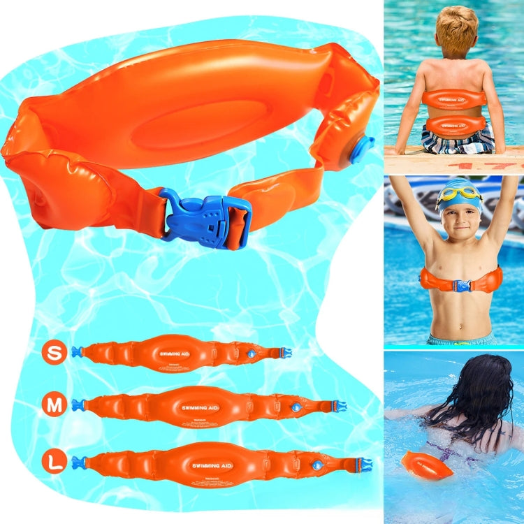 Swimming Auxiliary Belt Inflatable High Buoyancy Floaties for Swim Learning Beginners, 3 In 1 Kit, L, M, S